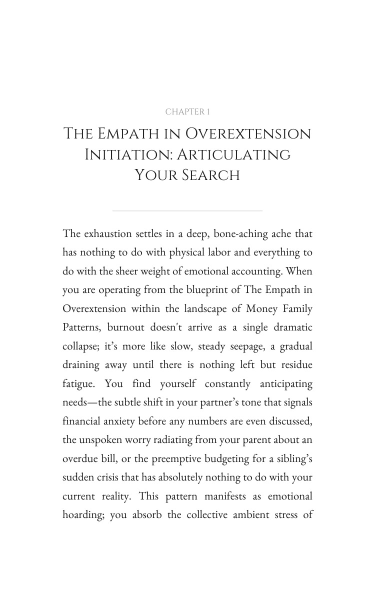 Empath in Overextension Money Family Patterns Companion Guide: Your Search Sharpened interior preview