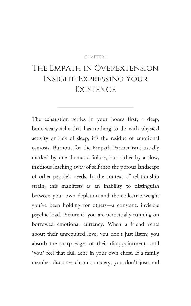 Empath in Overextension: Relationship Strain Activation: Orchestrate Your Transition interior preview