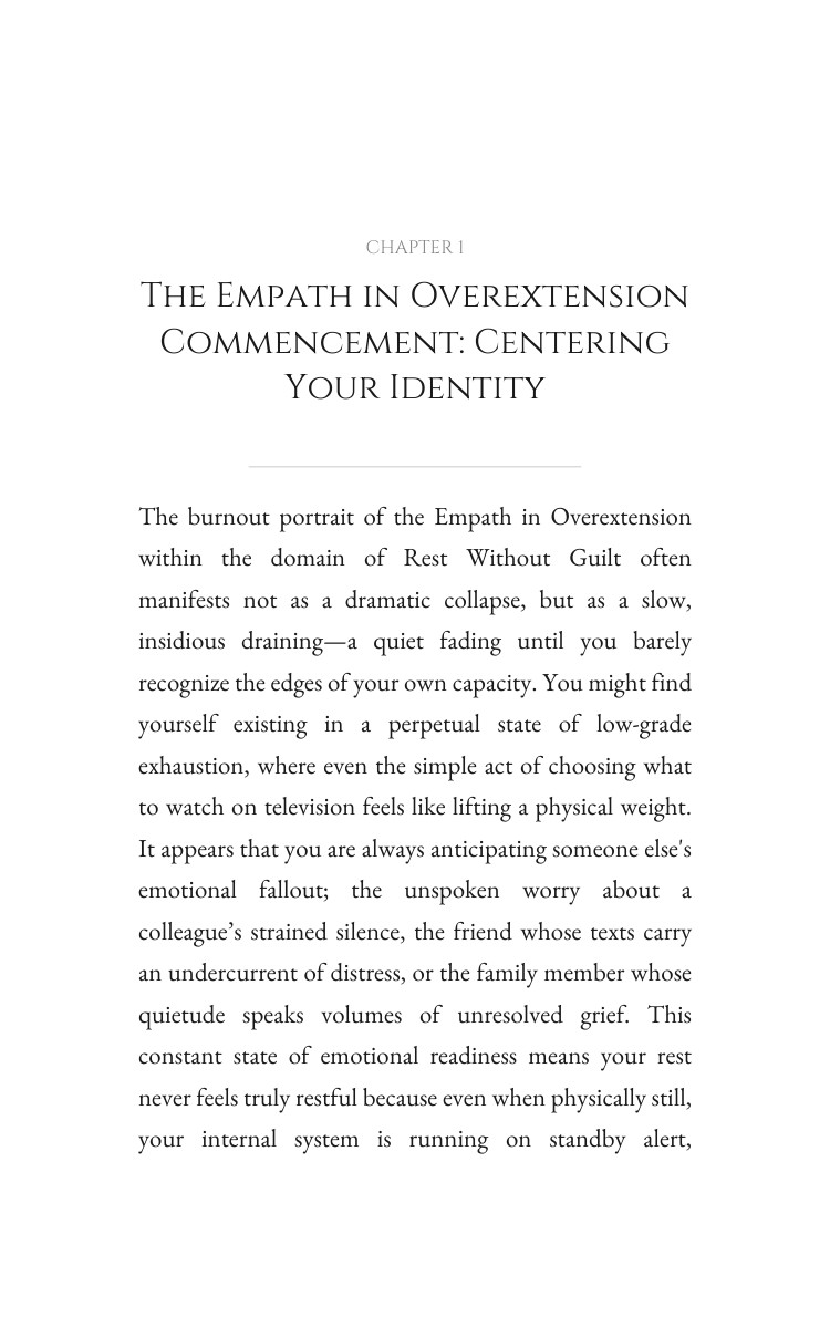 Empath in Overextension: Rest Without Guilt Evolution: Your Mastery Refined interior preview