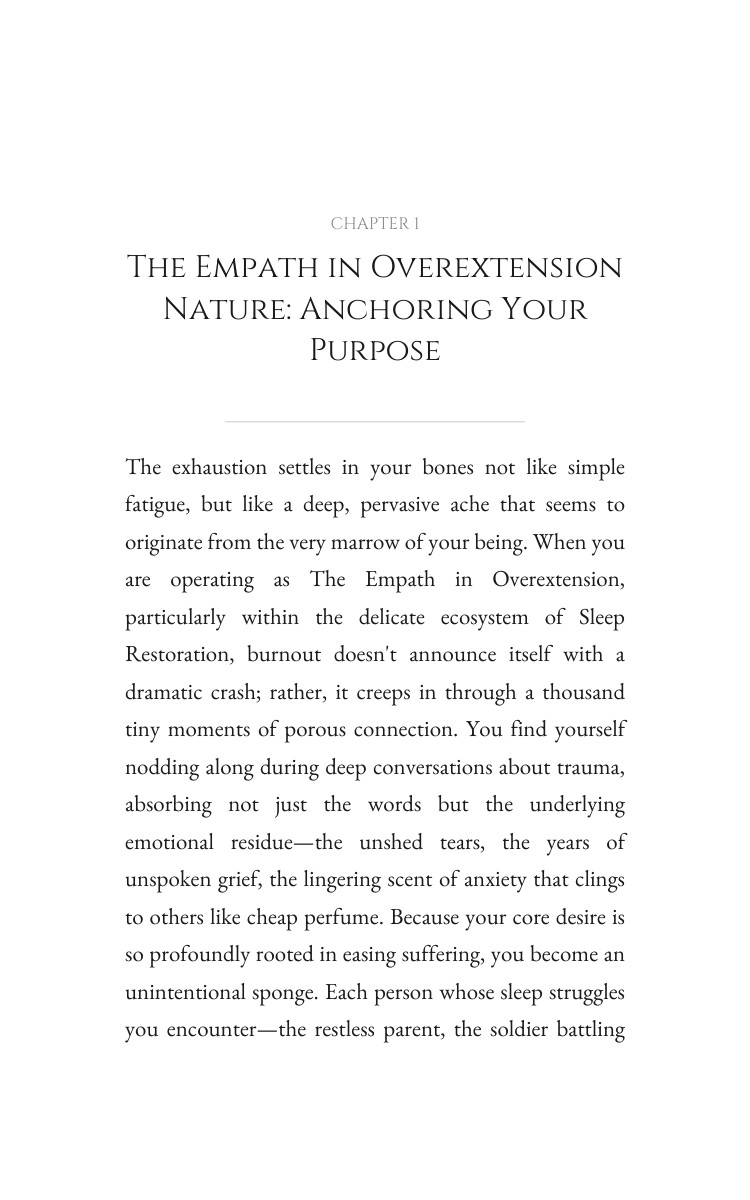 Empath in Overextension Sleep Restoration: Practical Guide: Your Labor Synthesized interior preview