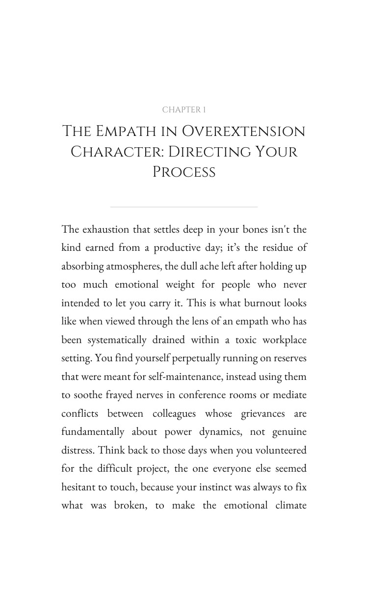 Empath in Overextension: Toxic Workplace Exit Fulfillment: Your Flow Decoded interior preview