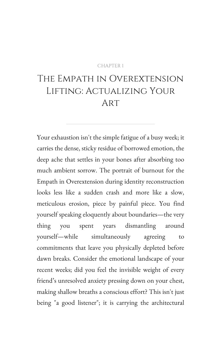 Empath in Overextension: Your Identity Reconstruction Blueprint: Channel Your Presence interior preview