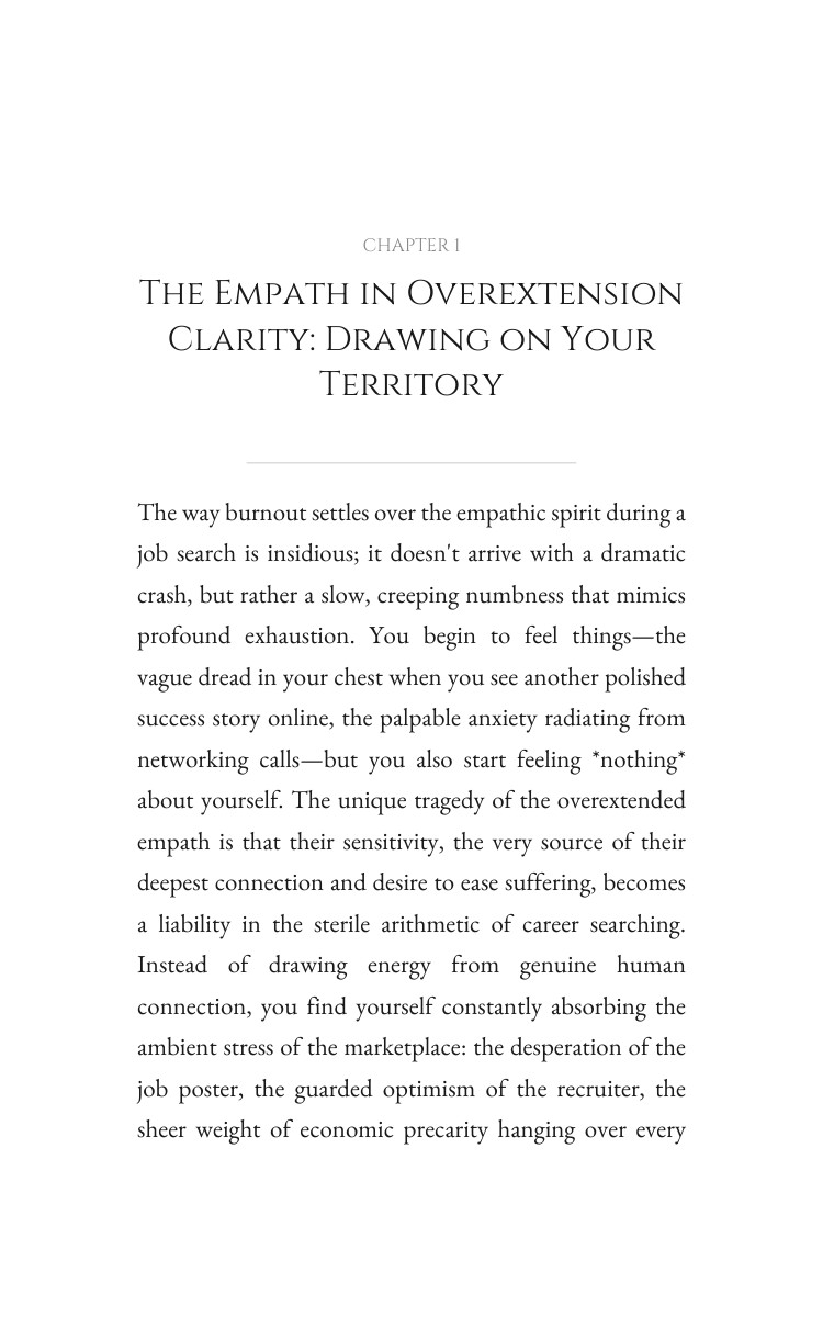 Empath in Overextension: Your Job Search Exhaustion Journey: Your Talent Elevated interior preview