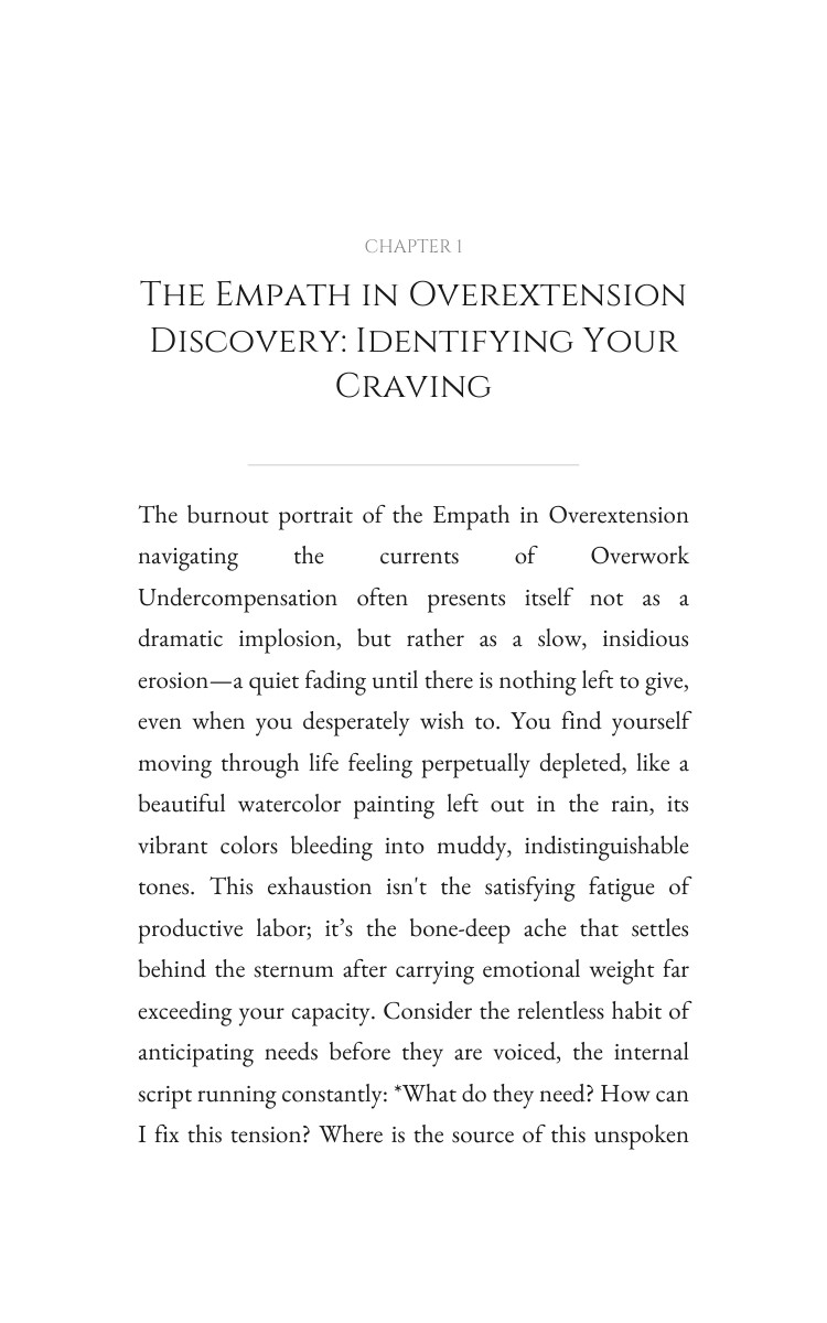 Empath in Overextension: Your Overwork Undercompensation Journey: Your Excellence Optimized interior preview