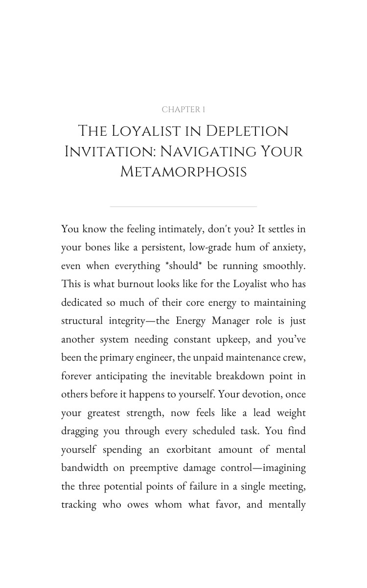 Energy Management Journey: Loyalist in Depletion: Your Rise Activated interior preview