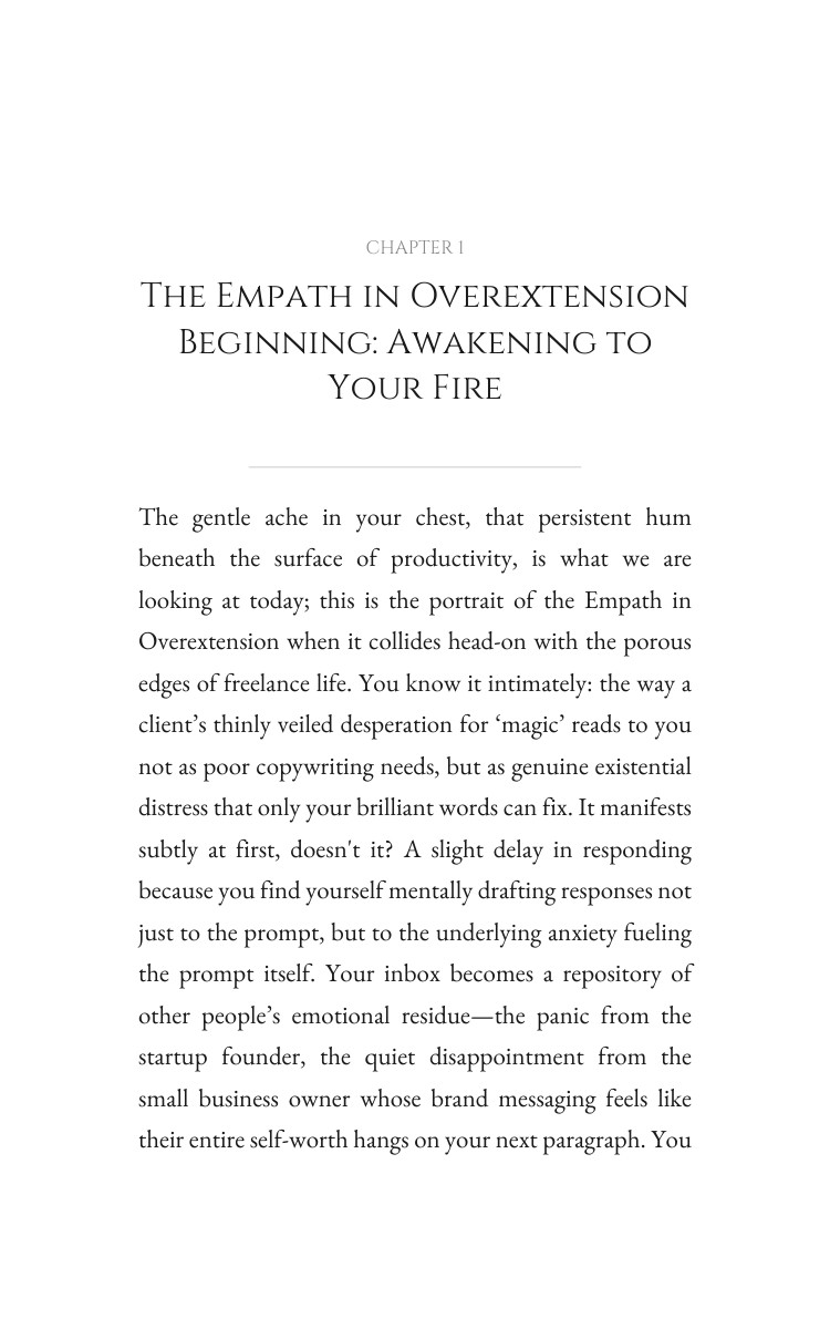 Freelance Overwhelm Roadmap: Empath in Overextension: Your Craving Refined interior preview
