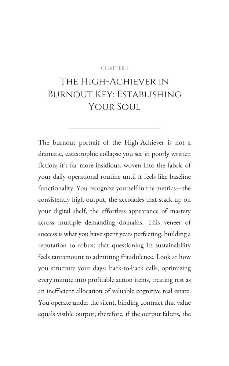 High-Achiever in Burnout Ambition Recalibration Guidebook: Your Vision Materialized interior preview