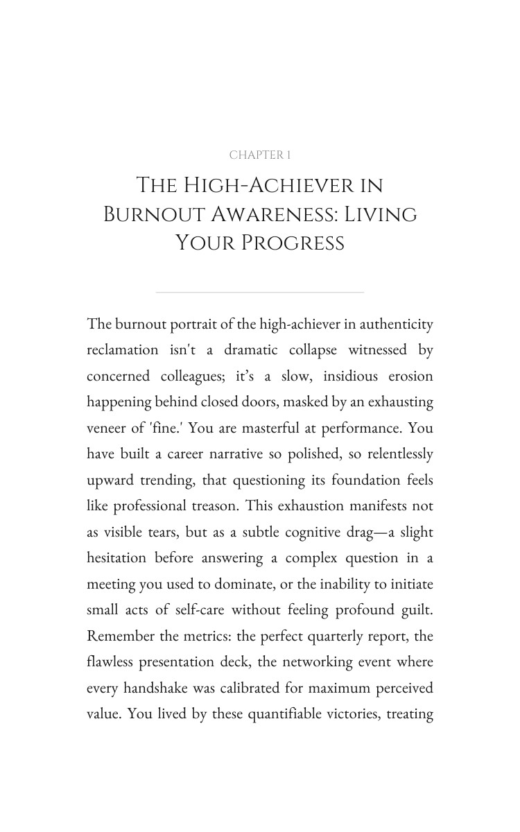 High-Achiever in Burnout Authenticity Reclamation Wisdom: Your Destiny Magnified interior preview