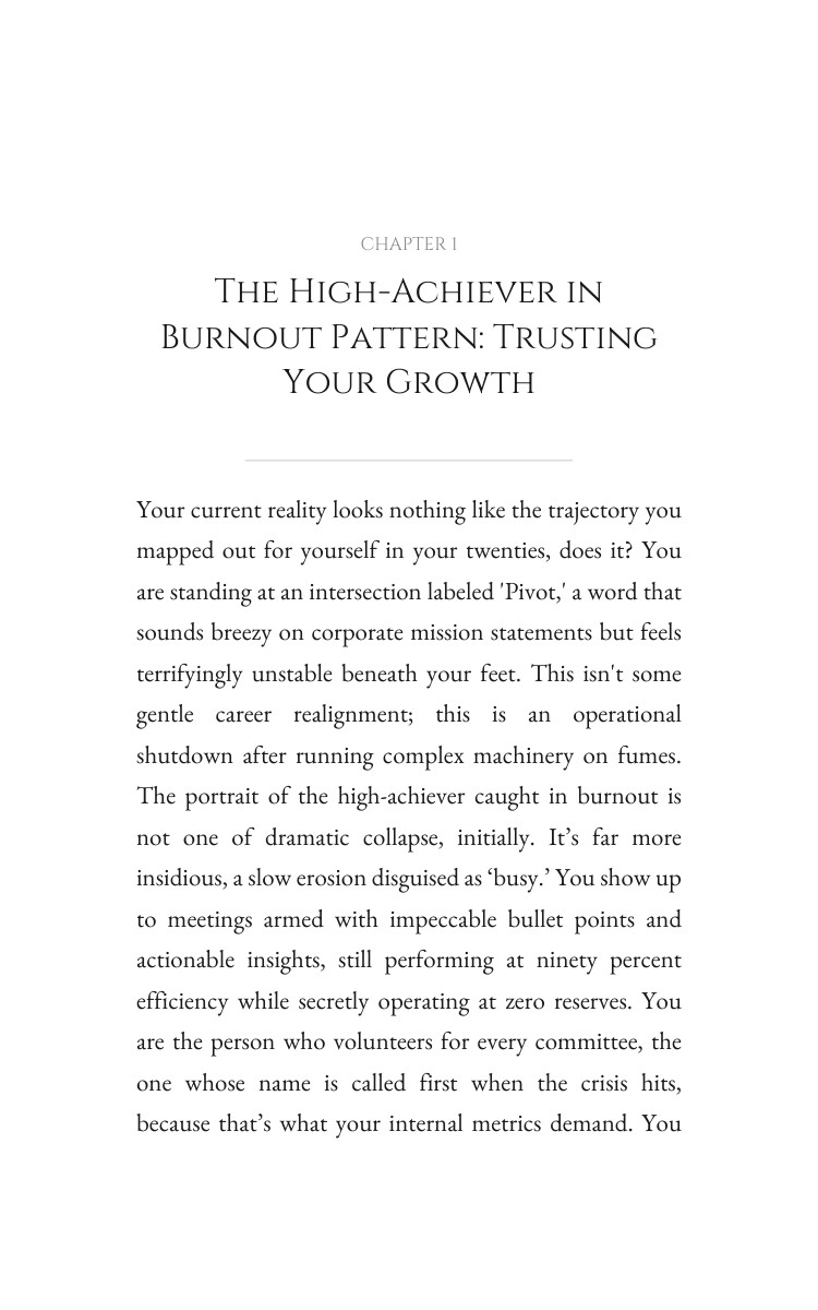 High-Achiever in Burnout Career Pivot: Strategic Guide: Leverage Your Change interior preview