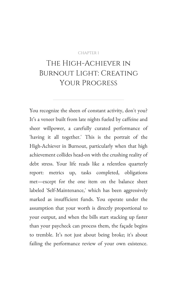 High-Achiever in Burnout: Debt Stress Amplification: Your Core Actualized interior preview