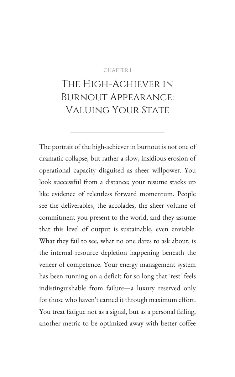 High-Achiever in Burnout Energy Management Workbook: Your Journey Transcended interior preview