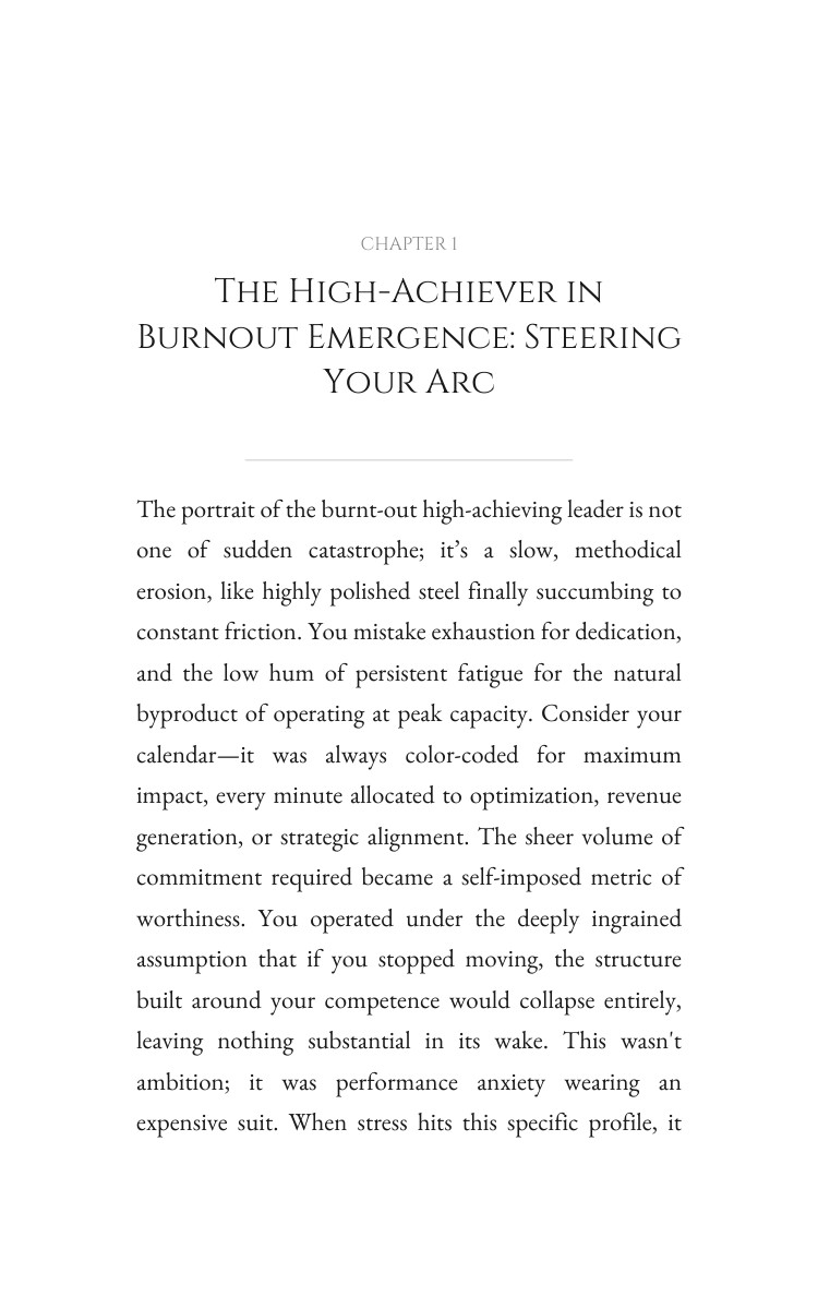 High-Achiever in Burnout: Leadership Stress Evolution: Your Blueprint Realized interior preview