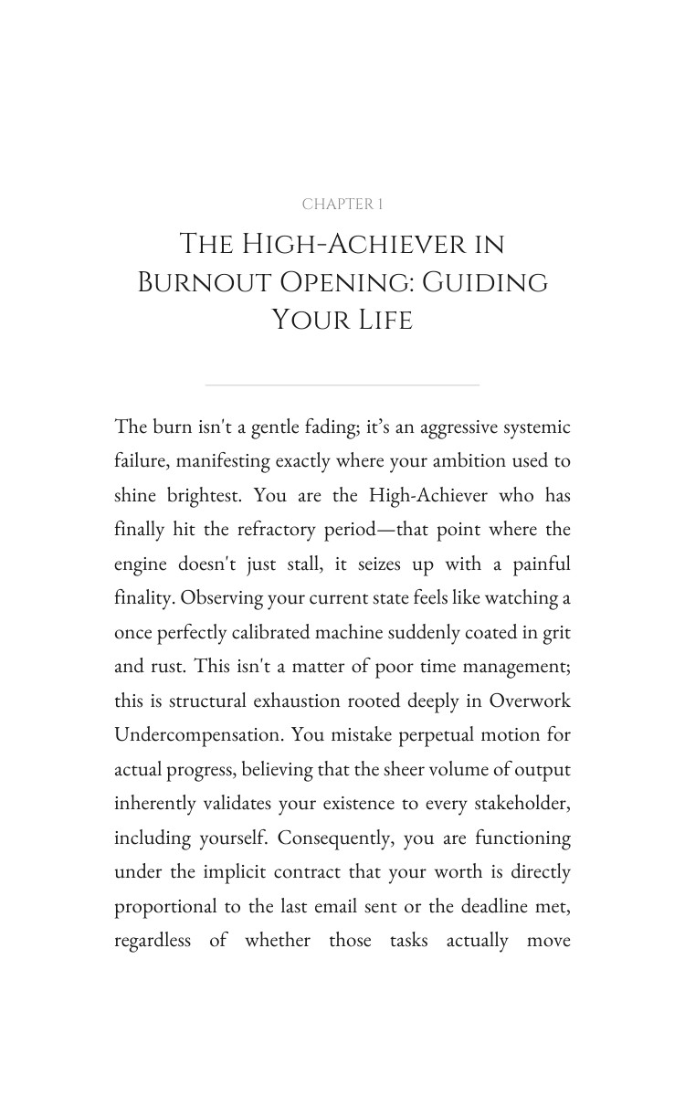 High-Achiever in Burnout Path to Overwork Undercompensation: Your Discipline Refined interior preview
