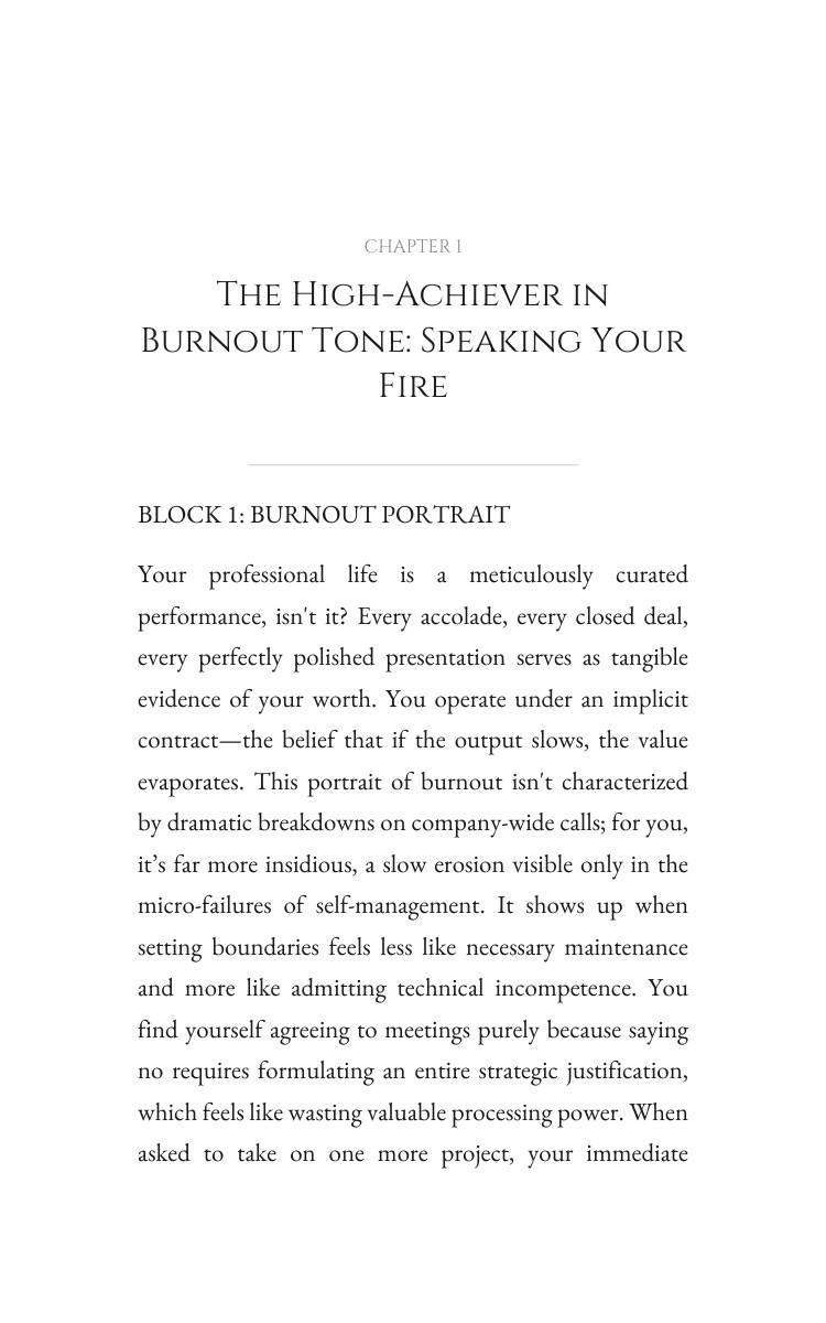 High-Achiever in Burnout: Setting Boundaries Fulfillment: Your Soul Balanced interior preview