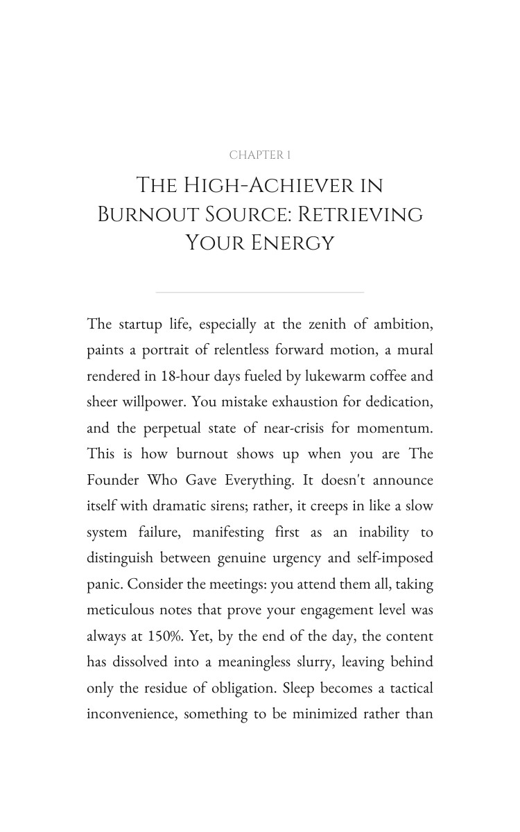 High-Achiever in Burnout: Startup Burnout Activation: Accelerate Your Trail interior preview