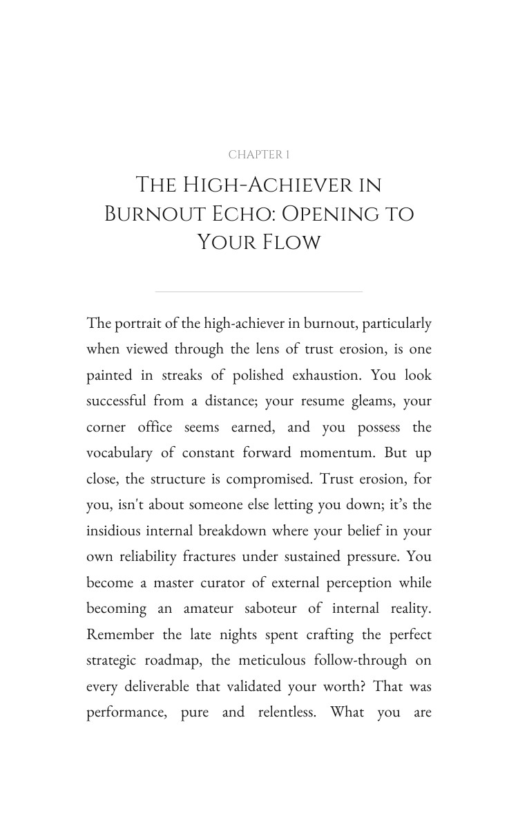 High-Achiever in Burnout: Trust Erosion Unlocked: Target Your Identity interior preview