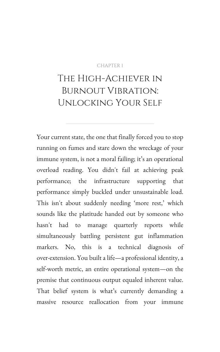 Immune Rebuilding Handbook: High-Achiever in Burnout: Calibrate Your Talent interior preview