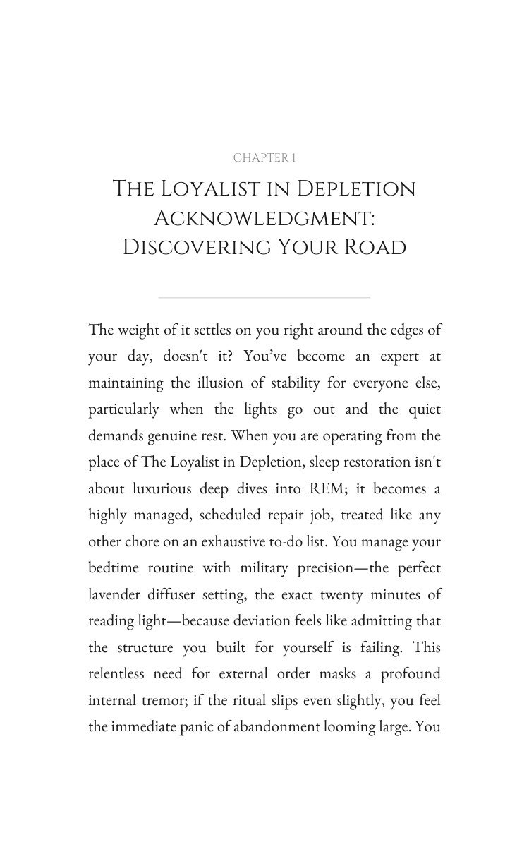 Loyalist in Depletion Approach to Sleep Restoration: Your Field Forged interior preview