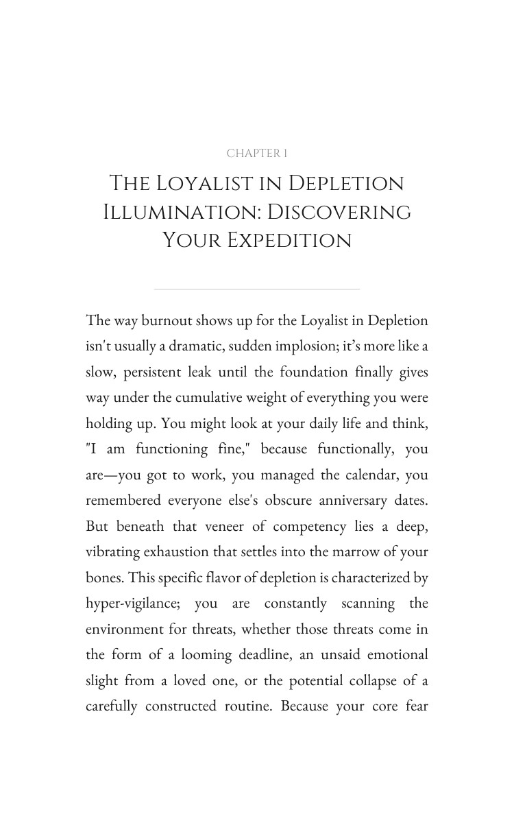Loyalist in Depletion Chronic Stress Workbook: Your Search Illuminated interior preview
