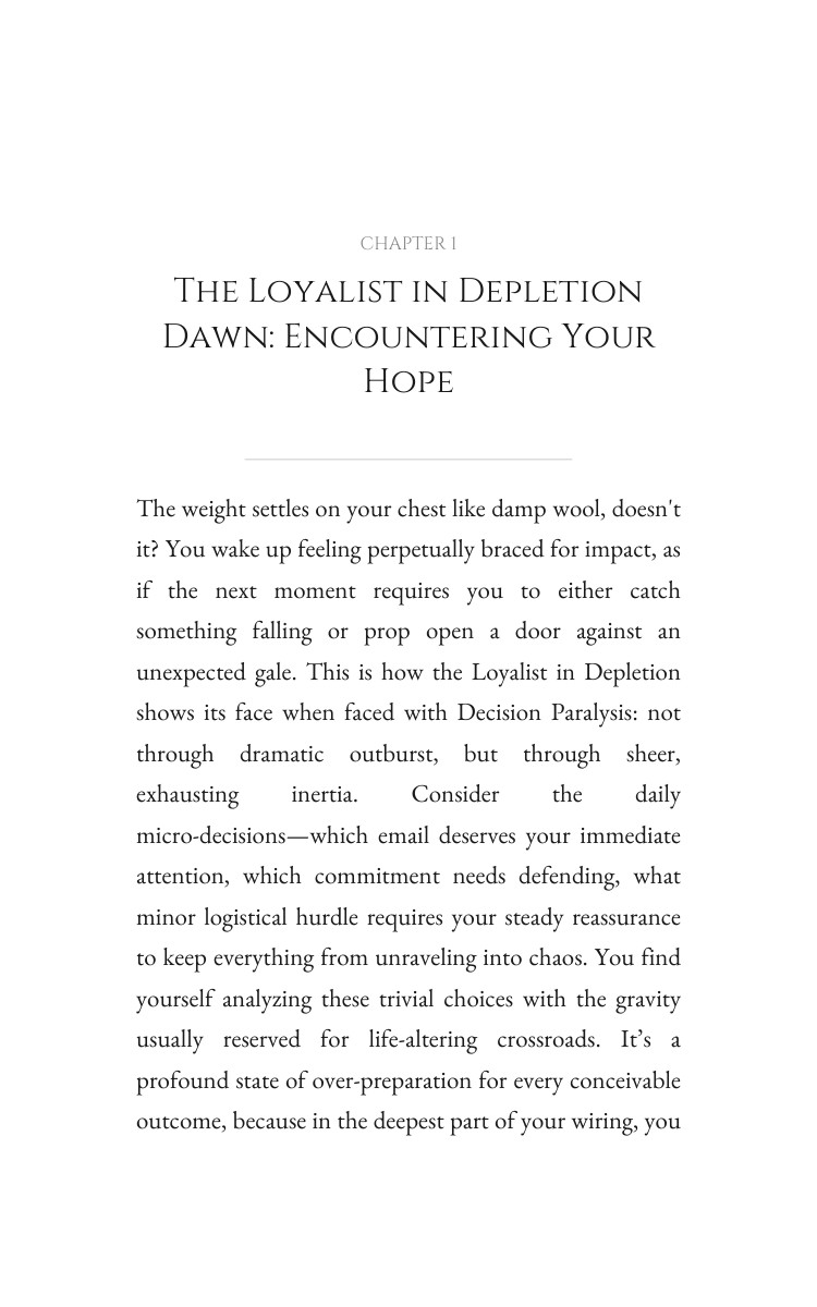 Loyalist in Depletion: Decision Paralysis Command: Your Force Focused interior preview