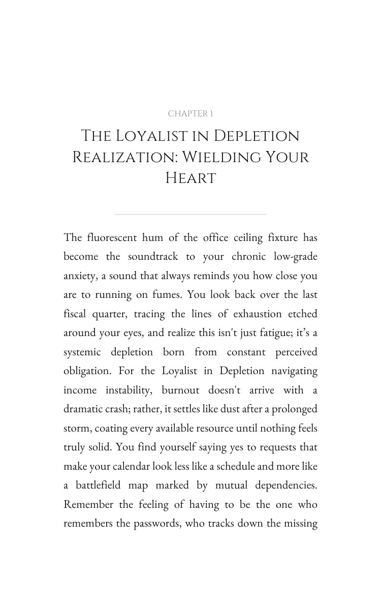 Loyalist in Depletion Income Instability Navigator: Your Nature Activated interior preview