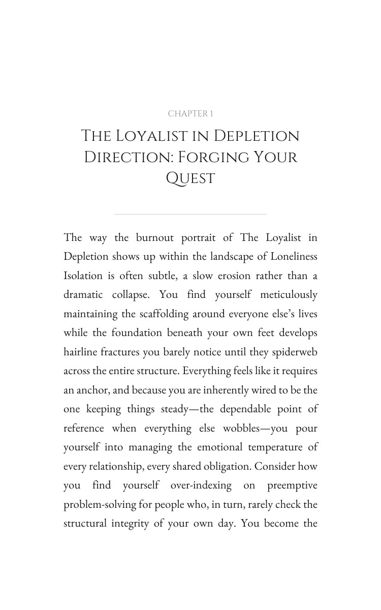 Loyalist in Depletion: Loneliness Isolation Transformation: Your Nature Materialized interior preview