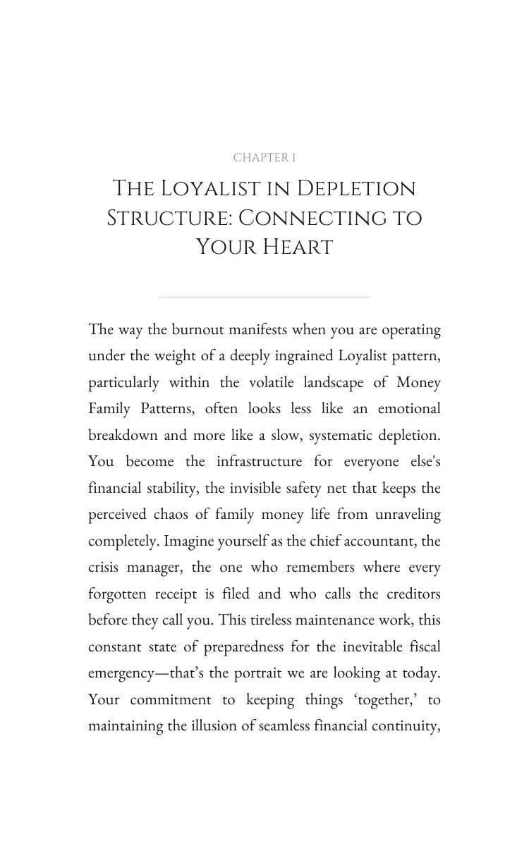 Loyalist in Depletion: Money Family Patterns Optimization: Architect Your Evolution interior preview
