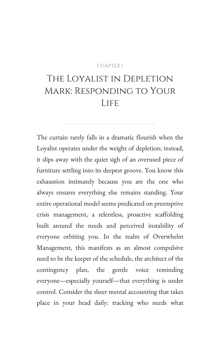 Loyalist in Depletion Overwhelm Management Decoded: Your Transformation Mastery interior preview