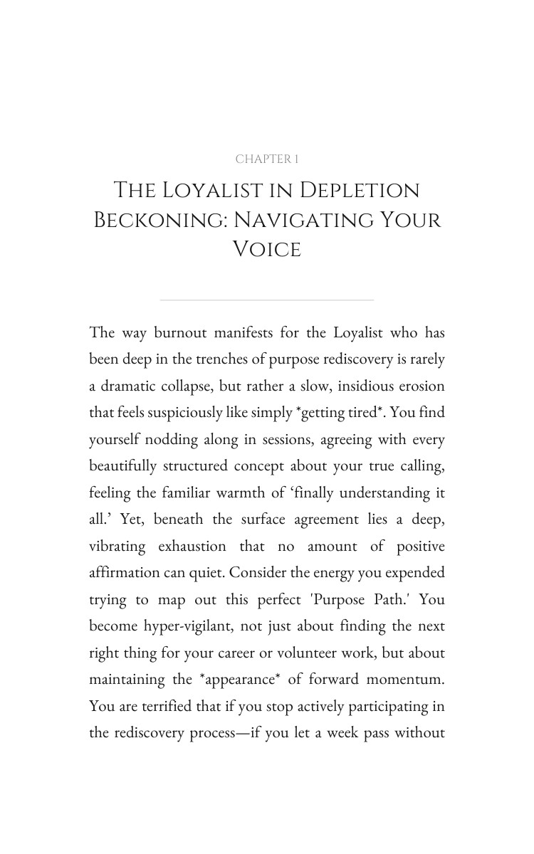 Loyalist in Depletion Purpose Rediscovery Field Guide: Your Capacity Advantage interior preview