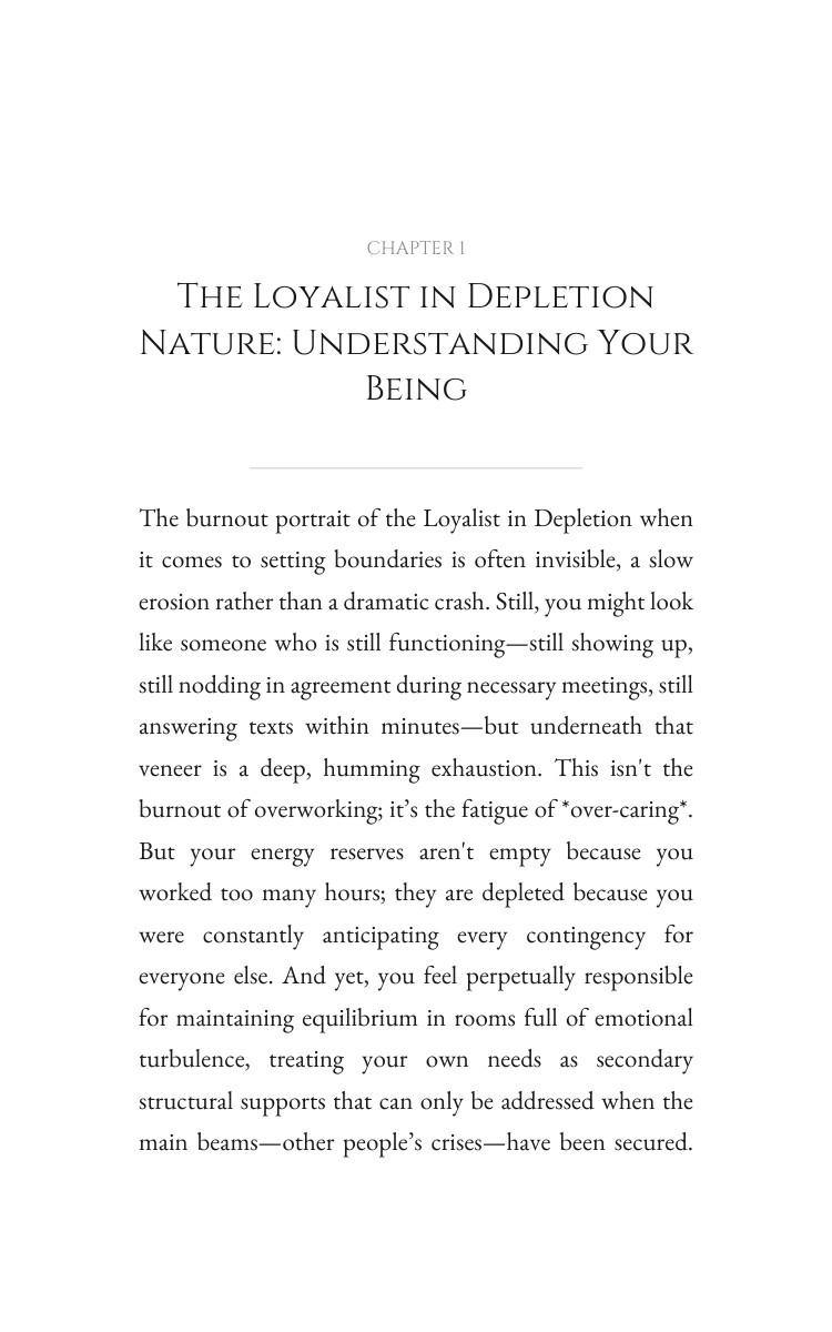 Loyalist in Depletion Setting Boundaries: Your Success Map: Your Self Liberated interior preview