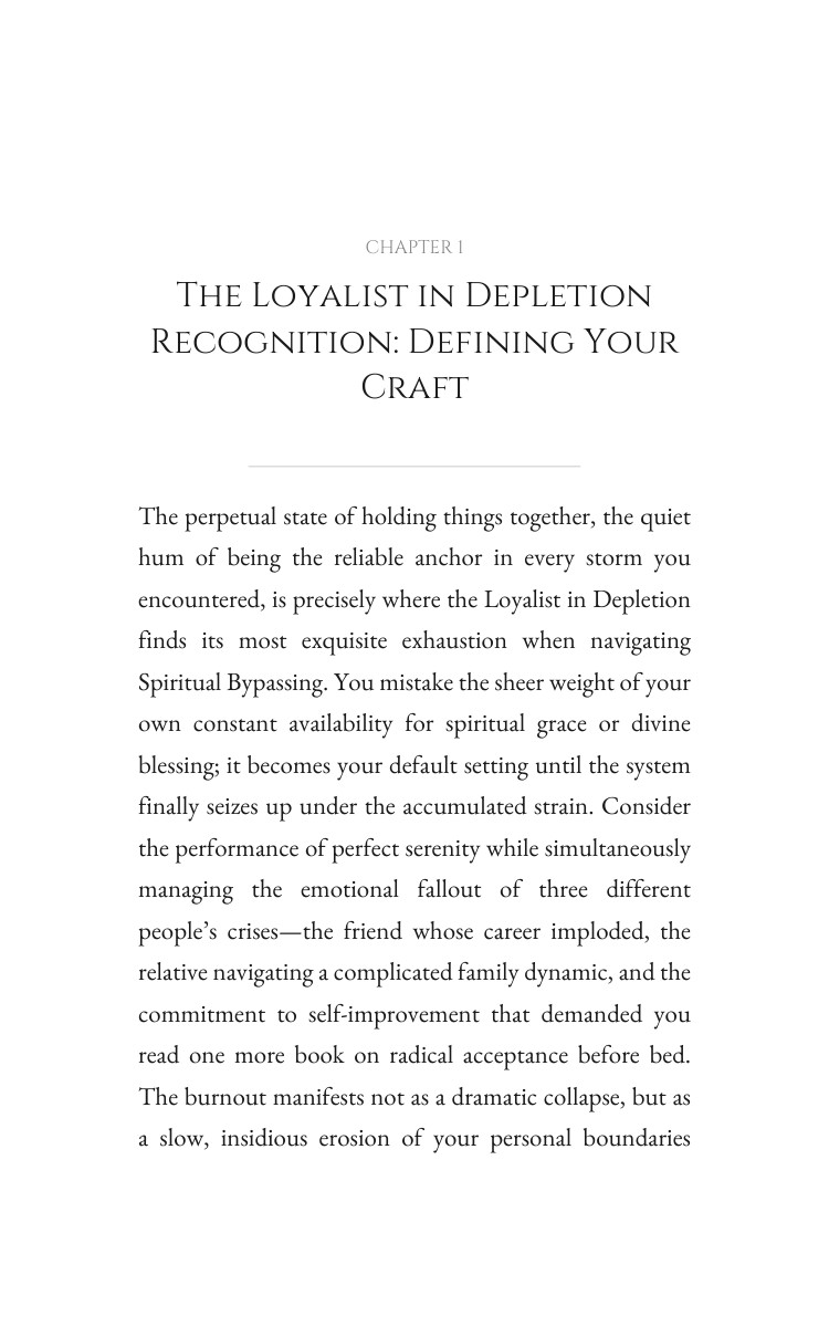 Loyalist in Depletion Spiritual Bypassing Foundations: Your Excellence Illuminated interior preview
