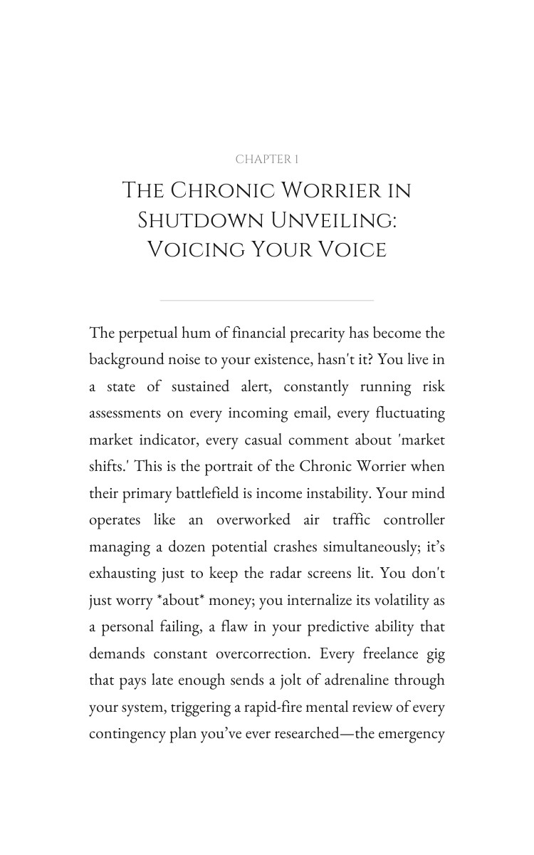 Mastering Income Instability: Chronic Worrier in Shutdown Way: Your Trek Clarified interior preview