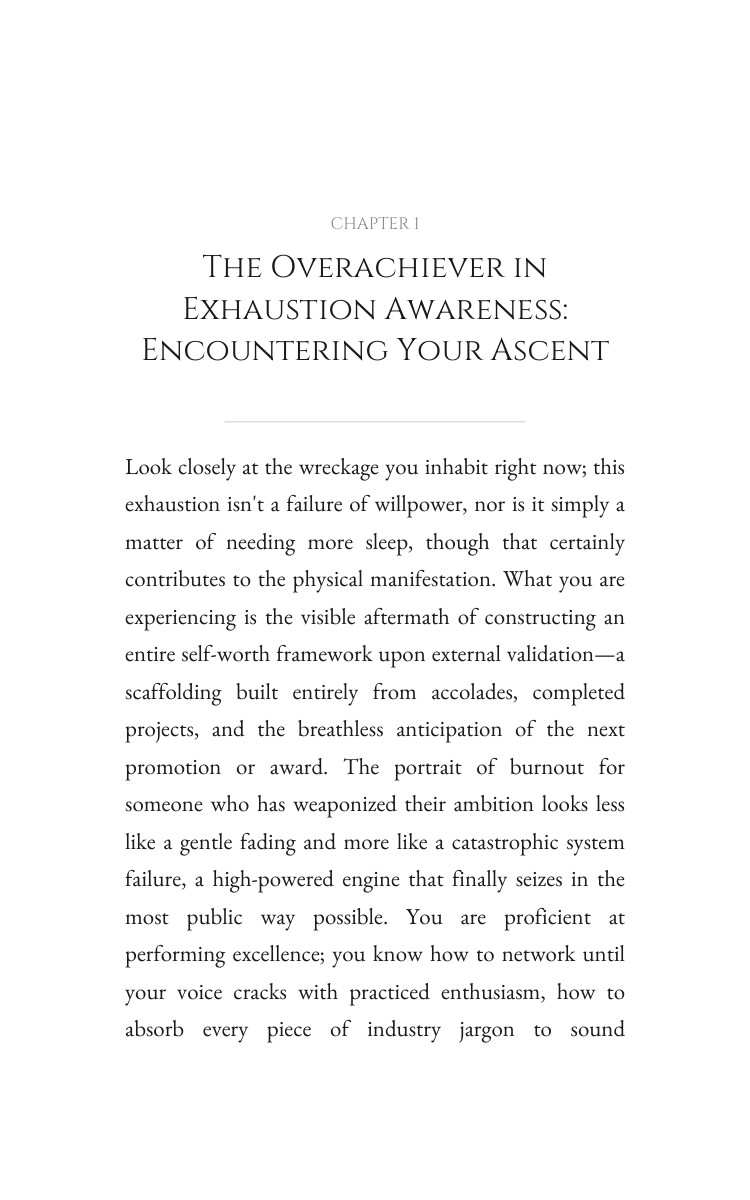 Overachiever in Exhaustion Authenticity Reclamation Mastery: Master Your Skill interior preview