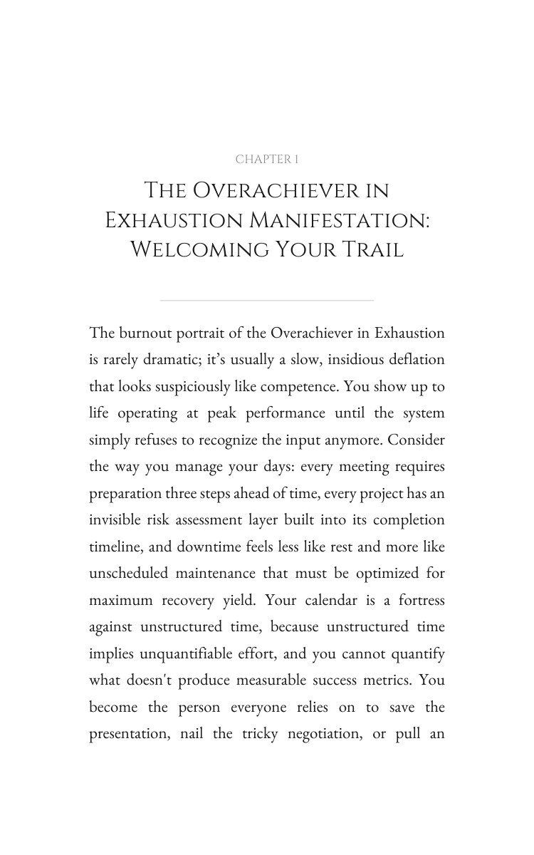 Overachiever in Exhaustion: Chronic Stress Blueprint: Your Aspiration Concentrated interior preview