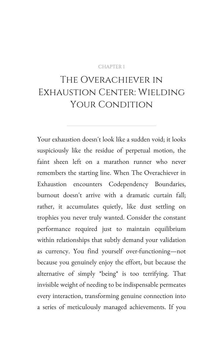 Overachiever in Exhaustion: Codependency Boundaries Transformation: Your Trek Blueprint interior preview