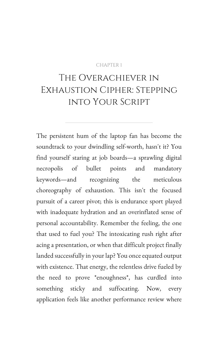 Overachiever in Exhaustion: Job Search Exhaustion Ascension: Amplify Your Metamorphosis interior preview