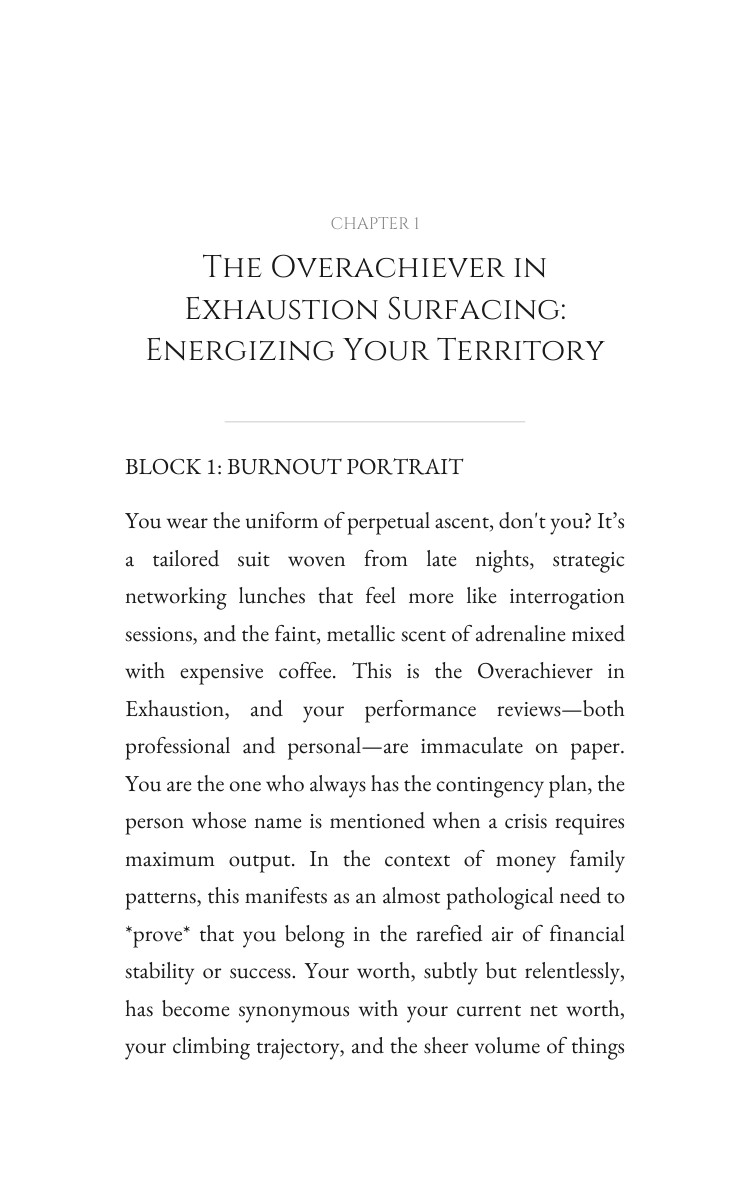 Overachiever in Exhaustion: Money Family Patterns Evolution: Upgrade Your Ascent interior preview