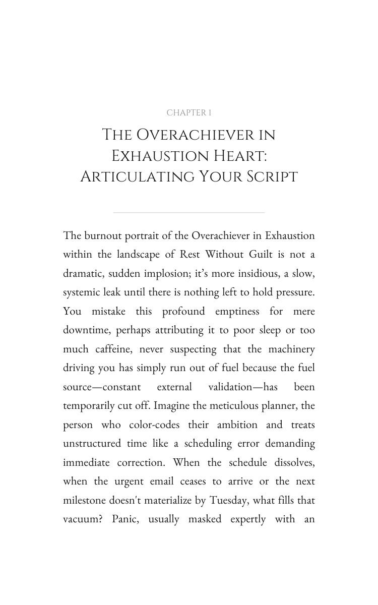Overachiever in Exhaustion: Navigating Rest Without Guilt: Build Your Labor interior preview