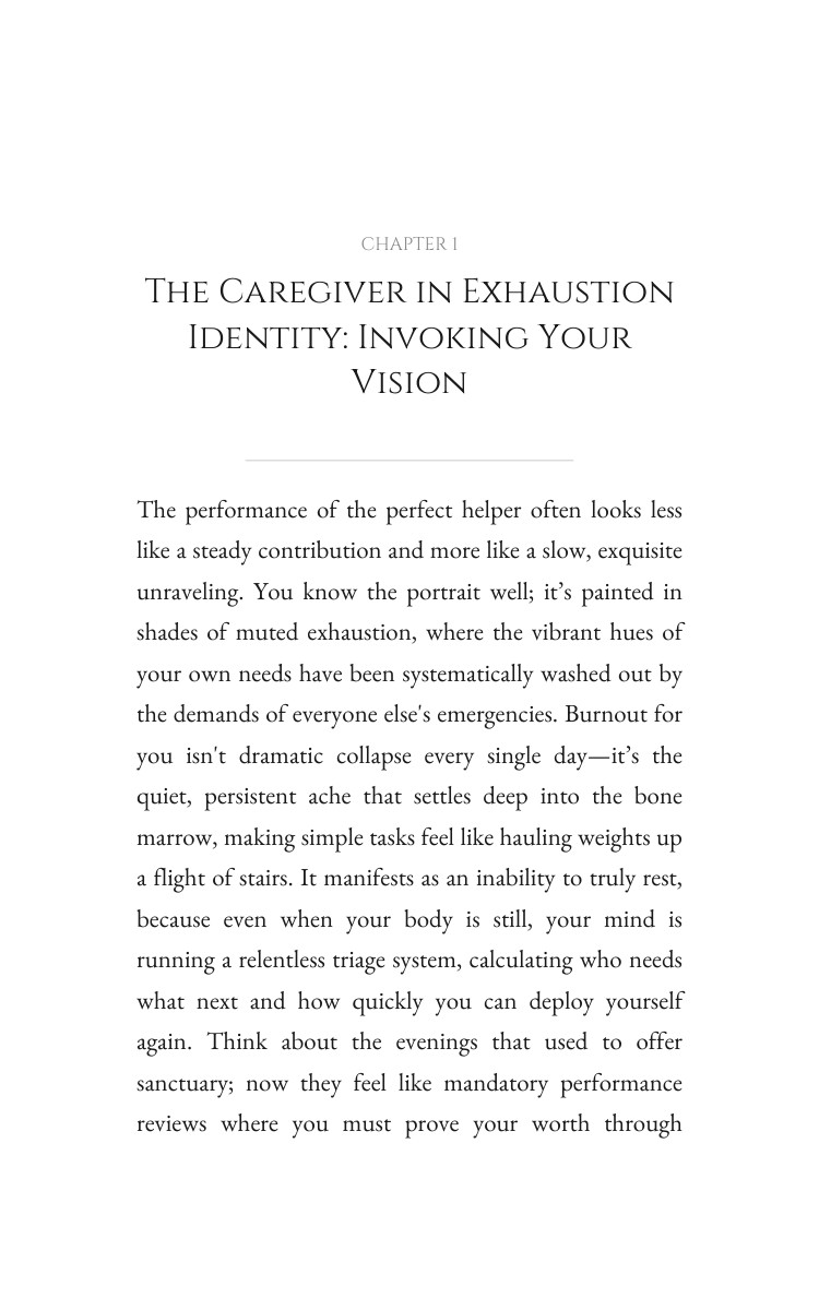 Overwork Undercompensation Roadmap: Caregiver in Exhaustion: Channel Your Growth interior preview