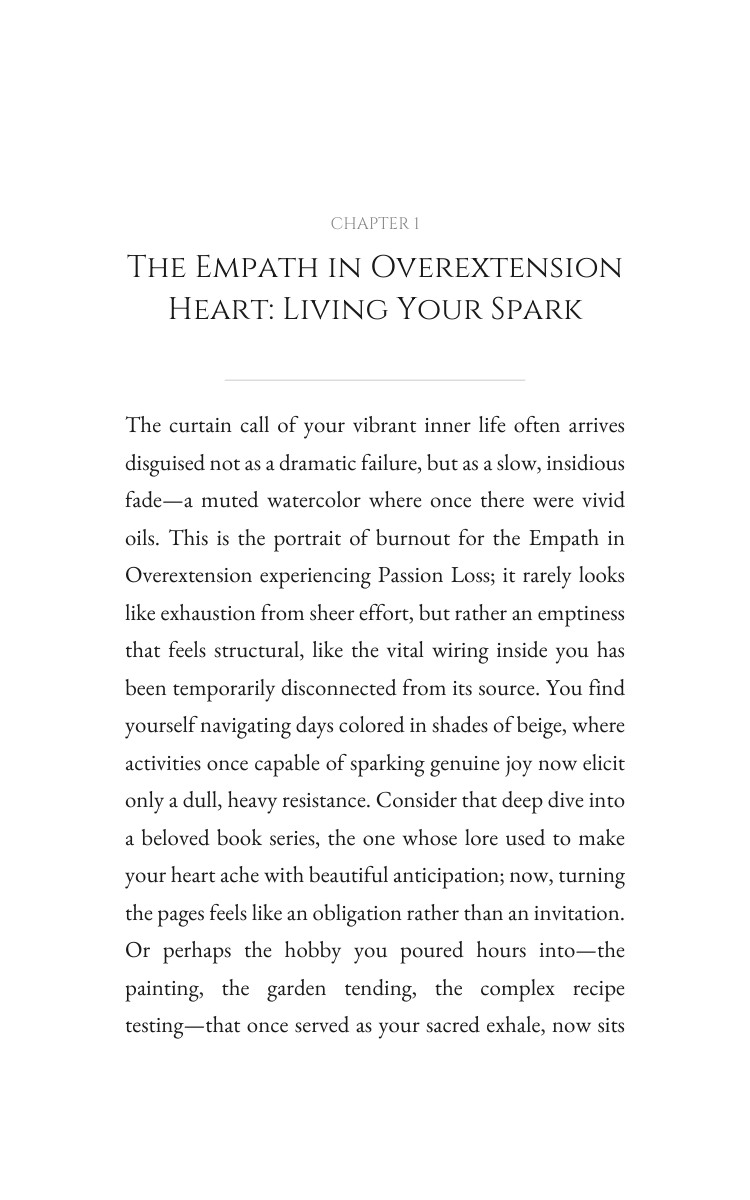 Passion Loss Framework: Empath in Overextension: Your Vitality Perfected interior preview