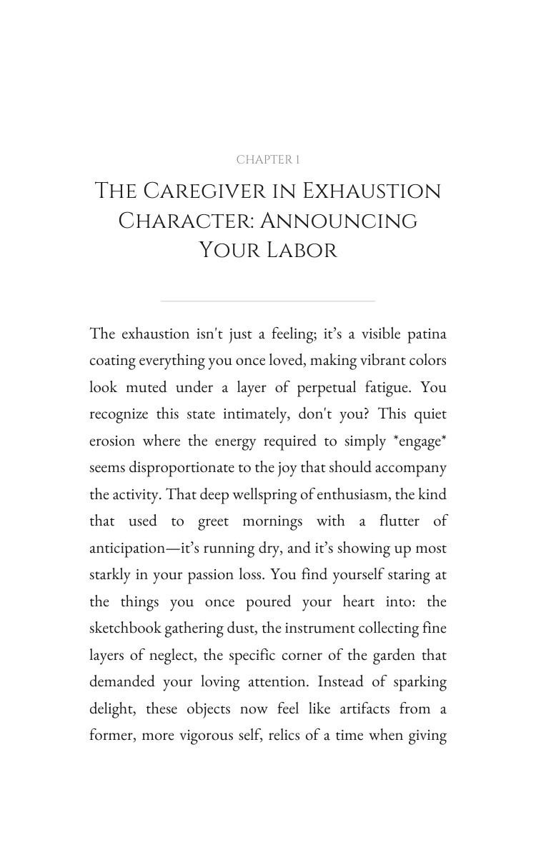 Passion Loss Handbook: Caregiver in Exhaustion: Leverage Your Quest interior preview