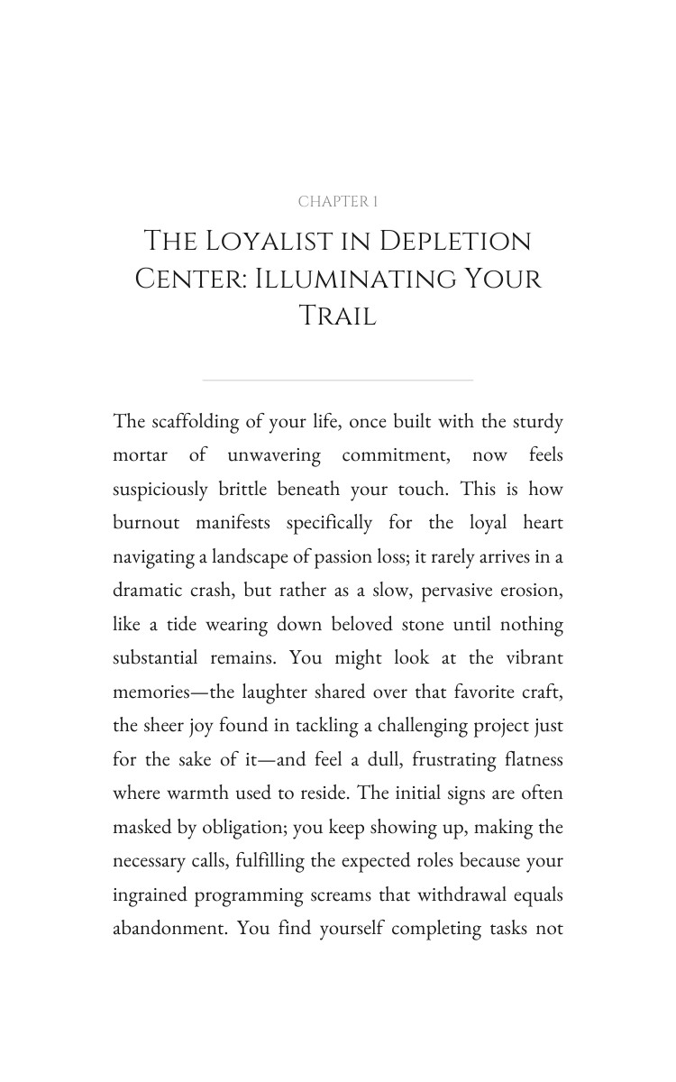 Passion Loss Playbook: Loyalist in Depletion: Sharpen Your Yearning interior preview