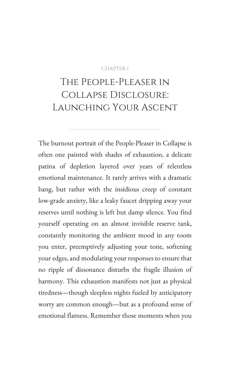 People-Pleaser in Collapse: Chronic Stress Ascension: Your Dream Path interior preview