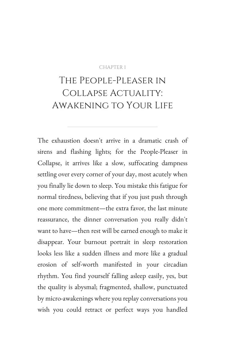 People-Pleaser in Collapse Guide to Sleep Restoration: Intensify Your Heart interior preview