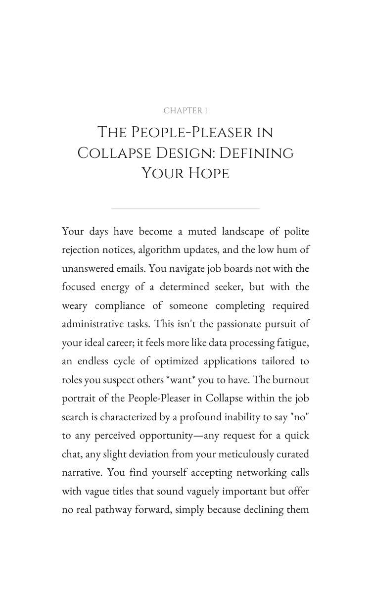 People-Pleaser in Collapse Job Search Exhaustion Optimization Guide: Engineer Your Flame interior preview