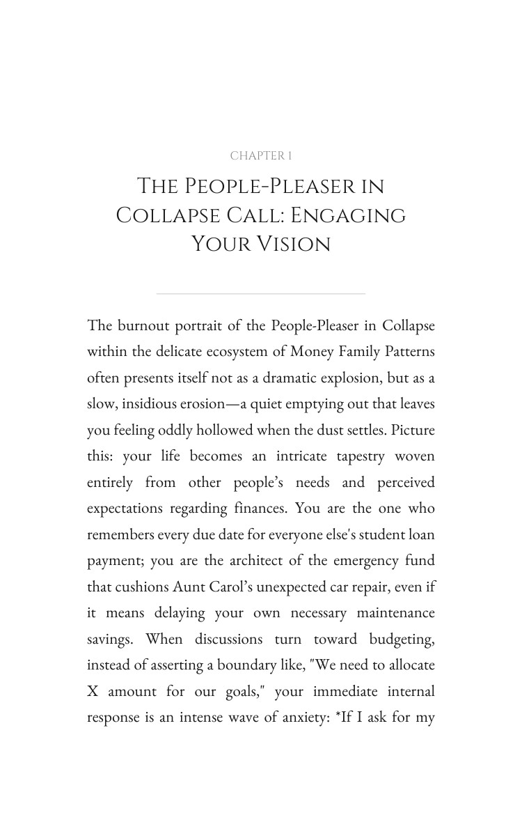 People-Pleaser in Collapse Money Family Patterns Success Guide: Cultivate Your Vitality interior preview