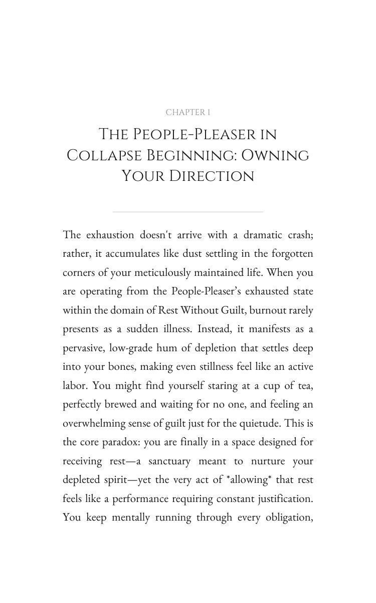 People-Pleaser in Collapse: Rest Without Guilt Command: Your Advancement Manifested interior preview