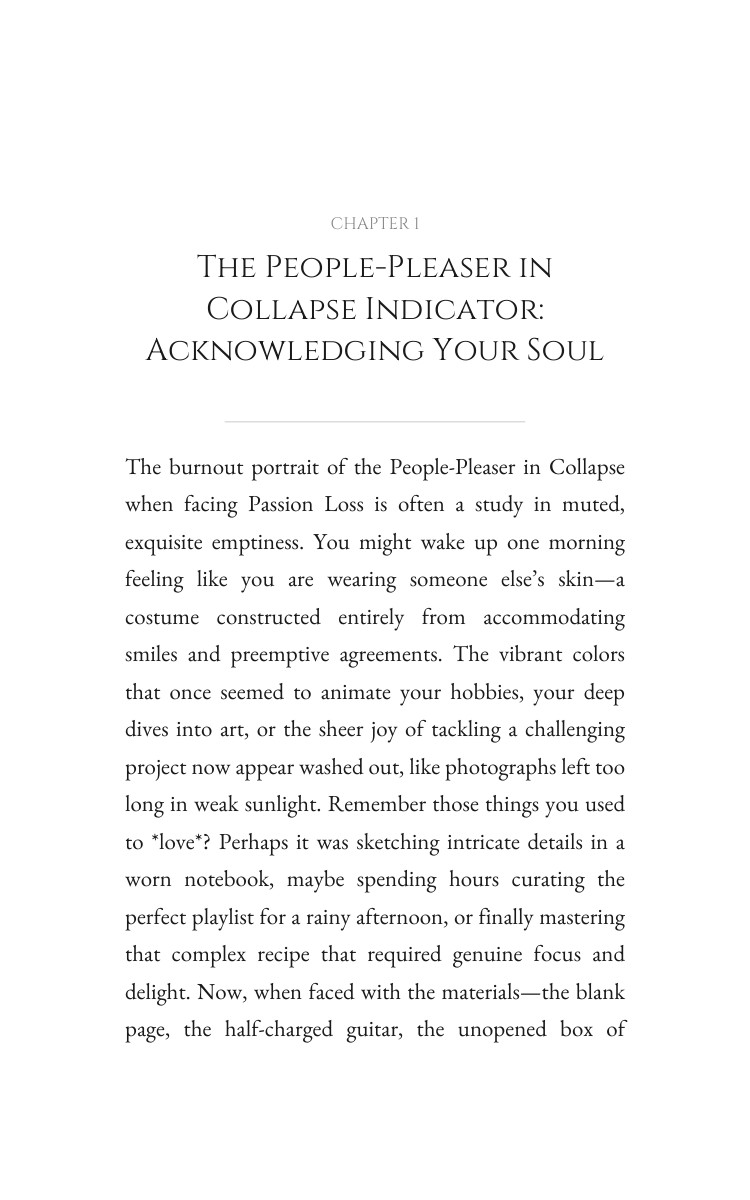 People-Pleaser in Collapse: Your Passion Loss Mastery: Fortify Your Longing interior preview