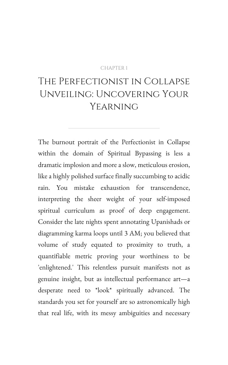 Perfectionist in Collapse Approach to Spiritual Bypassing: Your Growth Strategy interior preview