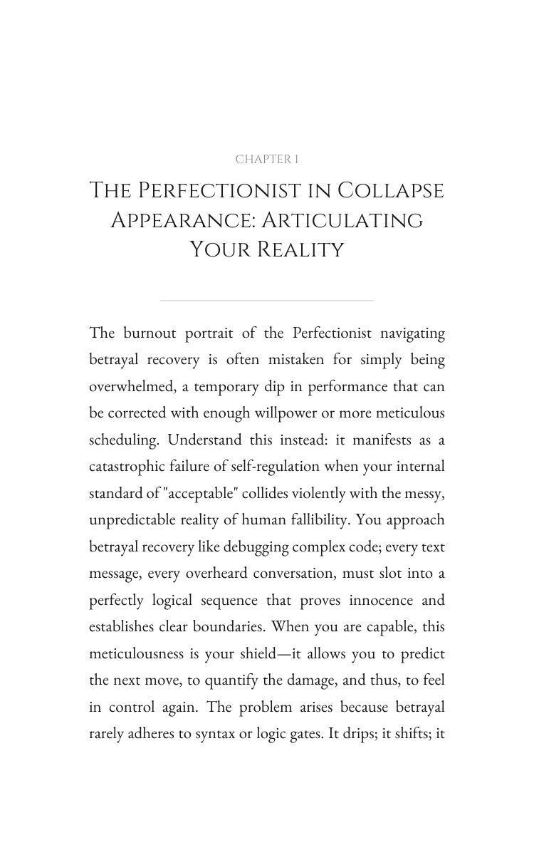 Perfectionist in Collapse Betrayal Recovery: Complete Guide: Upgrade Your Page interior preview